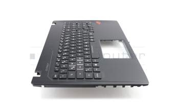 90NB0DX1-R30GE0 teclado incl. topcase original Asus DE (alemán) negro/negro con retroiluminacion