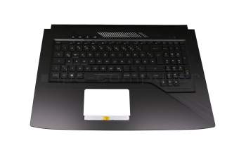 90NB0GM2-R31GE0 teclado incl. topcase original Asus DE (alemán) negro/negro con retroiluminacion (RGB Backlight)