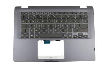 90NB0J71-R31GE0 teclado incl. topcase original Asus DE (alemán) negro/azul con retroiluminacion