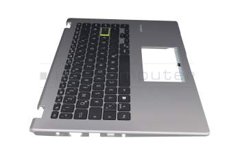 90NB0Q12-R30GE0 teclado incl. topcase original Asus DE (alemán) negro/plateado