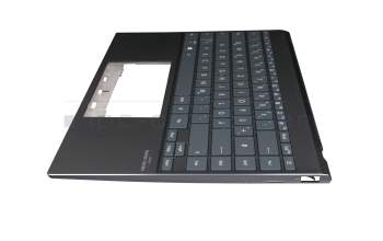 90NB0RT1-R31GE0 teclado incl. topcase original Asus DE (alemán) negro/negro con retroiluminacion