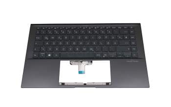 90NB0SI1-R30GE0 teclado incl. topcase original Asus DE (alemán) negro/antracita con retroiluminacion