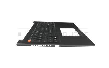 90NB0WD1-R30GE0 teclado incl. topcase original Asus DE (alemán) negro/negro con retroiluminacion