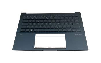 90NB11R1-R31GE0 teclado incl. topcase original Asus DE (alemán) azul/azul con retroiluminacion