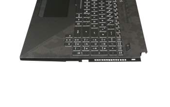 90NR01C1-R31GE0 teclado incl. topcase original Asus DE (alemán) negro/negro con retroiluminacion