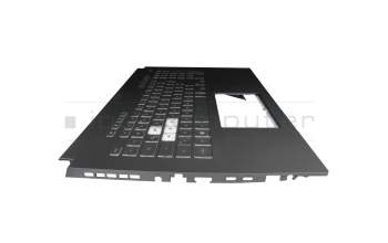 90NR0901-R31GE0 teclado incl. topcase original Asus DE (alemán) negro/transparente/canaso con retroiluminacion