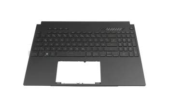 90NR0EP2-R31GE0 teclado incl. topcase original Asus DE (alemán) negro/negro con retroiluminacion