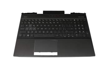 910300206540 teclado incl. topcase original Primax CH (suiza) negro/negro con retroiluminacion