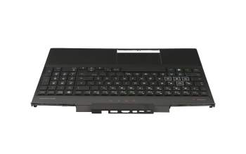910300206950 teclado incl. topcase original Primax DE (alemán) negro/negro con retroiluminacion