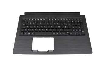 92704E40K201 teclado incl. topcase original Acer CH (suiza) negro/negro