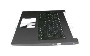 92704EA8K202 teclado incl. topcase original Acer DE (alemán) negro/negro