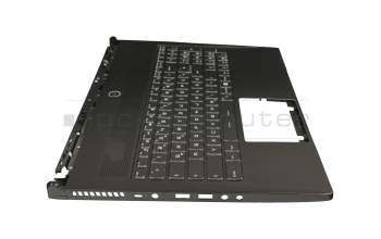 957-16H71E-C06 teclado incl. topcase original MSI DE (alemán) negro/negro con retroiluminacion