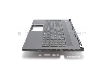 957-16H81E-C50 teclado incl. topcase original MSI DE (alemán) negro/negro con retroiluminacion