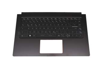 957-16S61E-C07 teclado incl. topcase original MSI DE (alemán) negro/negro con retroiluminacion