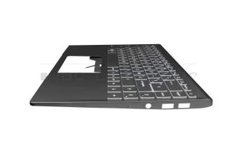 95714DK1EC05 teclado incl. topcase original MSI FR (francés) negro/negro con retroiluminacion