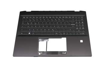 95715921EC06 teclado incl. topcase original MSI DE (alemán) negro/negro con retroiluminacion