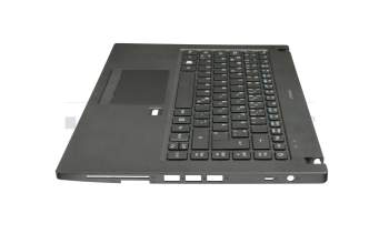 9C-N10MS00D0 teclado incl. topcase original Pegatron DE (alemán) negro/negro con retroiluminacion