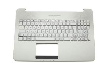 9Z.N8BBU.T0G teclado incl. topcase original Darfon DE (alemán) plateado/plateado con retroiluminacion