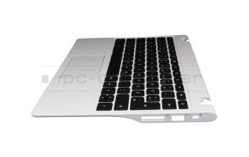 9Z.NB0S0.00G teclado incl. topcase original Acer DE (alemán) negro/blanco