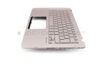 9Z.NBXBW.80G teclado incl. topcase original Asus DE (alemán) plateado/rosé con retroiluminacion