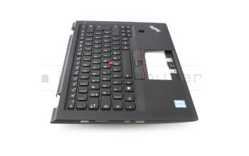 9Z.NCBBW.20G teclado incl. topcase original Lenovo DE (alemán) negro/negro con retroiluminacion y mouse stick