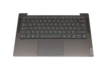 9Z.NDUBN.F0G teclado incl. topcase original Lenovo DE (alemán) gris/canaso con retroiluminacion