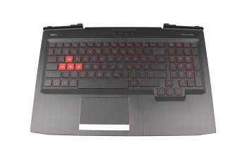 9Z.NEABQ.00G teclado incl. topcase original Darfon DE (alemán) negro/negro con retroiluminacion