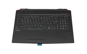 9Z.NEKBN.B2G teclado incl. topcase original Darfon DE (alemán) negro/negro/rosé con retroiluminacion