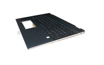 9Z.NEZBQ.J0G teclado incl. topcase original HP DE (alemán) negro/azul con retroiluminacion