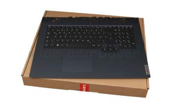 9Z.NHMBN.E0G teclado incl. topcase original Lenovo DE (alemán) negro/azul con retroiluminacion