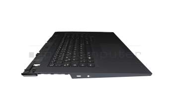 9Z.NHMBN.E0G teclado incl. topcase original Lenovo DE (alemán) negro/azul con retroiluminacion