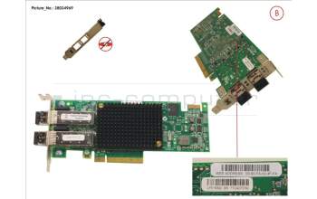 Fujitsu 16GB FC HBA LPE16002 DUAL PORT para Fujitsu Primergy CX2550 M2