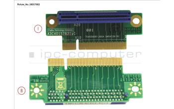 Fujitsu PCIE_RISER_1U_HIGH para Fujitsu Primergy RX2530 M1