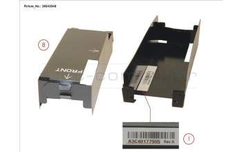 Fujitsu 5-DIMM WIDE AIR DUCT RIGH para Fujitsu Primergy BX2580 M2