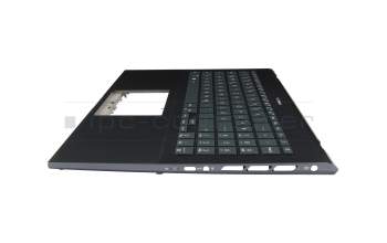 AEUJ7G00010 teclado incl. topcase original Quanta DE (alemán) antracita/canaso con retroiluminacion