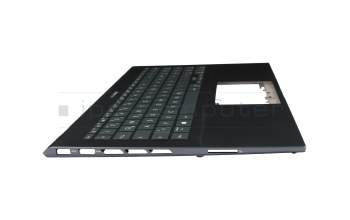 AEUJ7G00010 teclado incl. topcase original Quanta DE (alemán) antracita/canaso con retroiluminacion