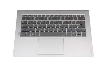 AM14U000200 teclado incl. topcase original Lenovo DE (alemán) gris/plateado con retroiluminacion