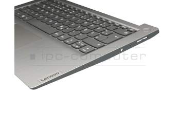 AM1JU000300 teclado incl. topcase original Lenovo DE (alemán) gris/plateado