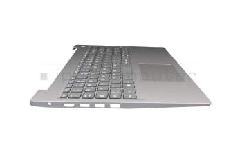 AM1JV000300 teclado incl. topcase original Lenovo DE (alemán) gris/plateado Huella dactilar