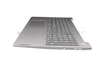 AM1JV000300 teclado incl. topcase original Lenovo DE (alemán) gris/plateado Huella dactilar