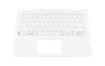 AM1U4000300 teclado incl. topcase original HP DE (alemán) blanco/blanco