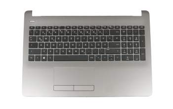 AM204000110 teclado incl. topcase original HP DE (alemán) negro/plateado