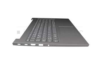 AM2XE000200 teclado incl. topcase original Lenovo DE (alemán) gris oscuro/canaso