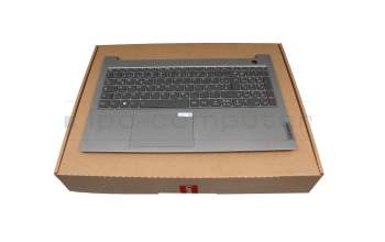 AM2XE00300 teclado incl. topcase original Lenovo DE (alemán) plateado/canaso con retroiluminacion