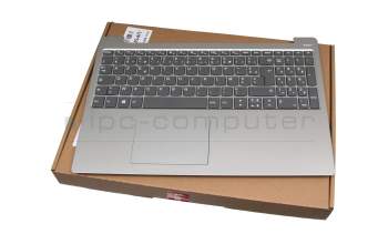 AP1E1000300 teclado incl. topcase original Lenovo FR (francés) gris/plateado
