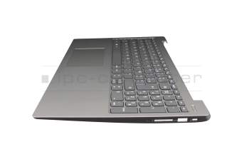 AP1E1000300 teclado incl. topcase original Lenovo FR (francés) gris/plateado