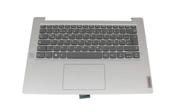 AP1JU000630 teclado incl. topcase original Lenovo DE (alemán) gris/plateado