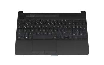 AP2H8000E00 teclado incl. topcase original HP DE (alemán) negro/negro (PTP)