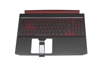 AP2K1000411-HA25 teclado incl. topcase original Acer DE (alemán) negro/negro/rosé con retroiluminacion