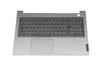 AP2XE000H00 teclado incl. topcase original Lenovo DE (alemán) gris oscuro/canaso